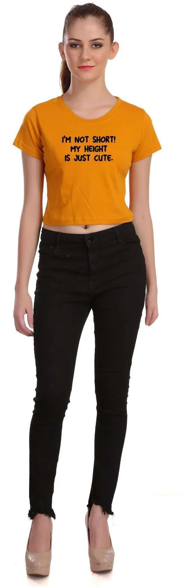 Yellow_Casual_Printed_Pure_Cotton_Crop_Top_For_Women