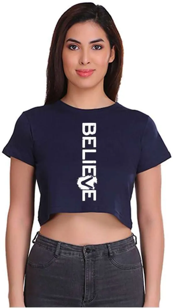 Dark_Blue_Casual_Printed_Pure_Cotton_Crop_Top_For_Women