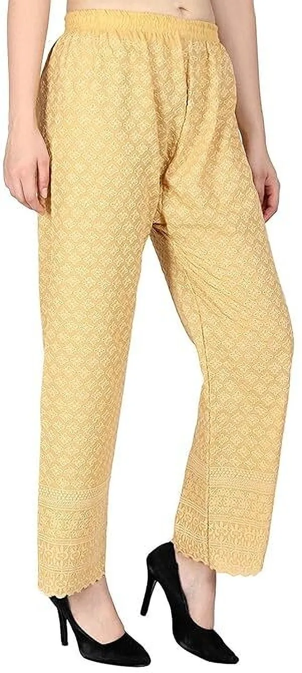 Beige_Regular_Casual_Cotton_Blend_Trouser_For_Women