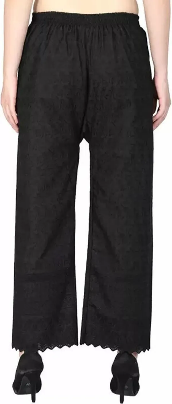 Black_&_Maroon_Regular_Casual_Cotton_Blend_Trouser_For_Women