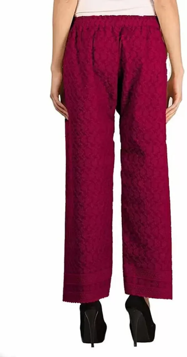 Black_&_Maroon_Regular_Casual_Cotton_Blend_Trouser_For_Women