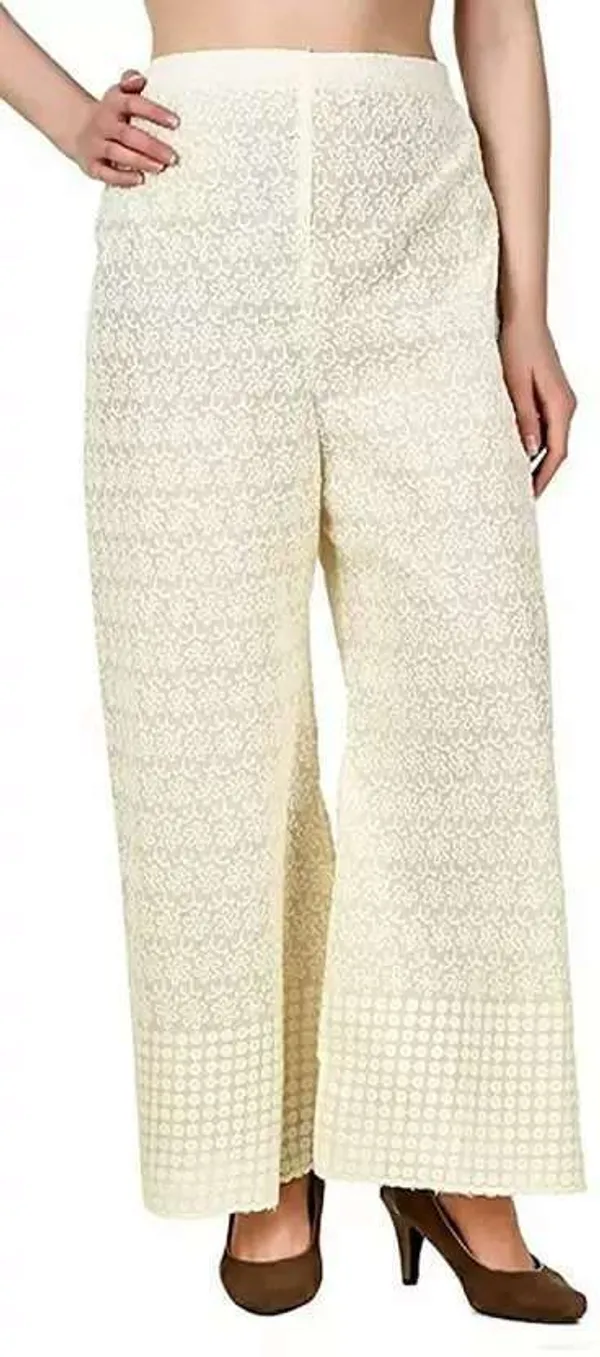 Black_&_Cream_Regular_Casual_Cotton_Blend_Trouser_For_Women