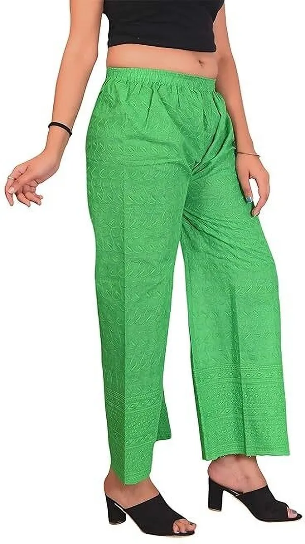 Green_Regular_Casual_Cotton_Blend_Trouser_For_Women
