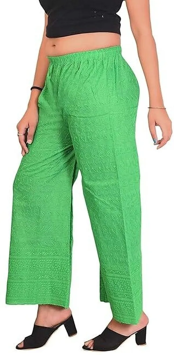 Green_Regular_Casual_Cotton_Blend_Trouser_For_Women