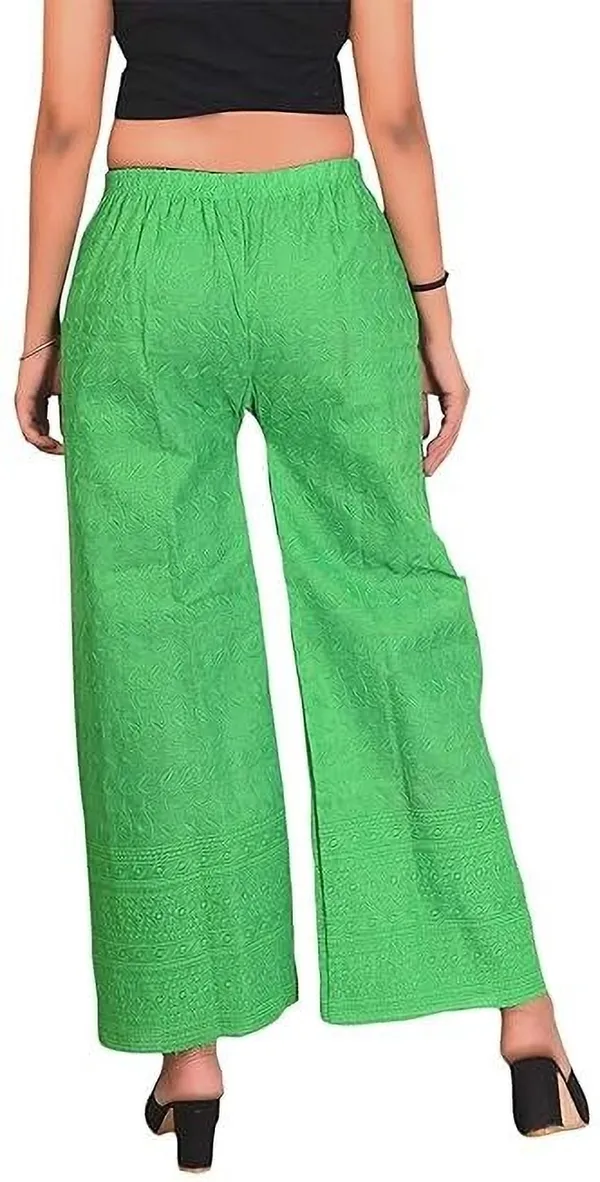 Green_Regular_Casual_Cotton_Blend_Trouser_For_Women