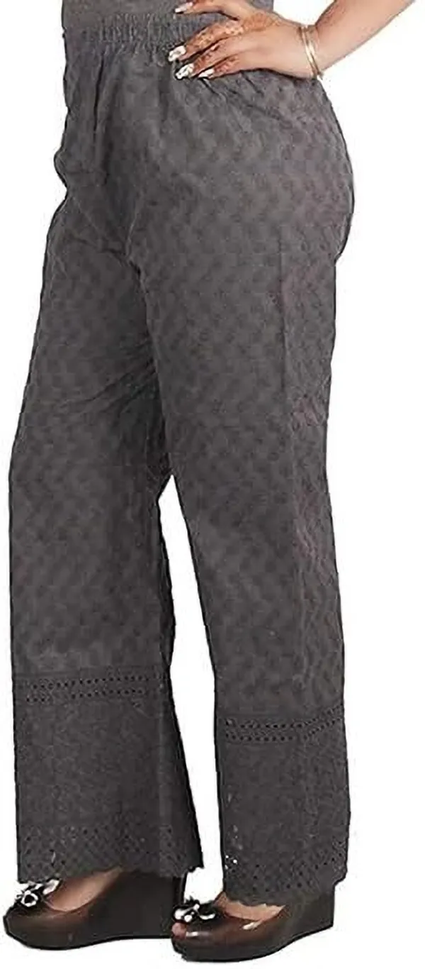 Grey_Regular_Casual_Cotton_Blend_Trouser_For_Women