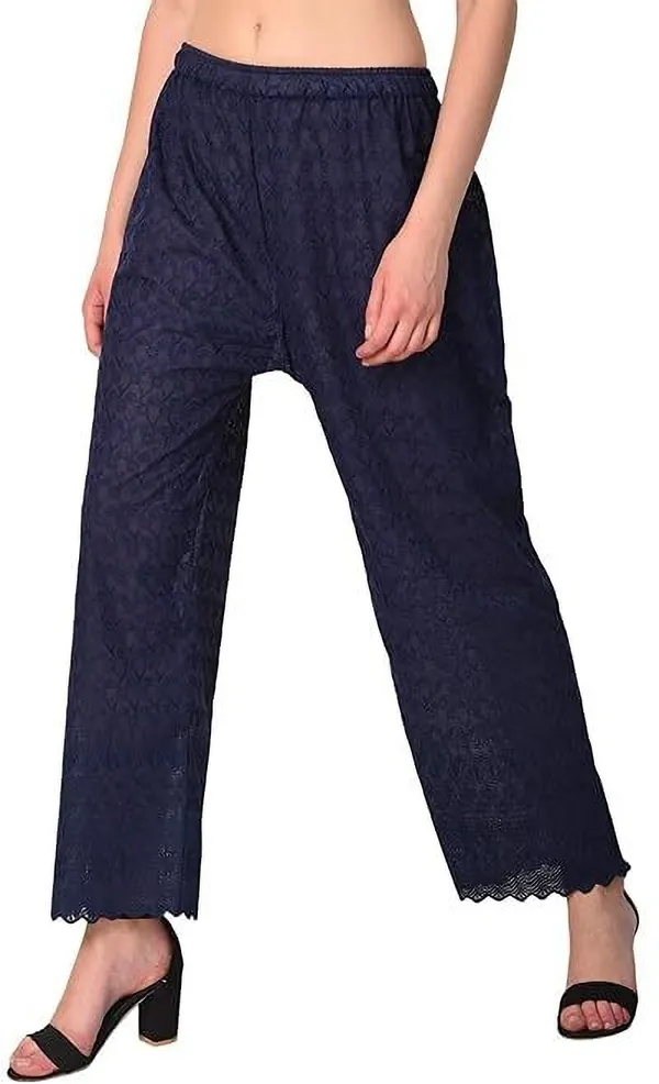 Dark_Blue_Regular_Casual_Cotton_Blend_Trouser_For_Women