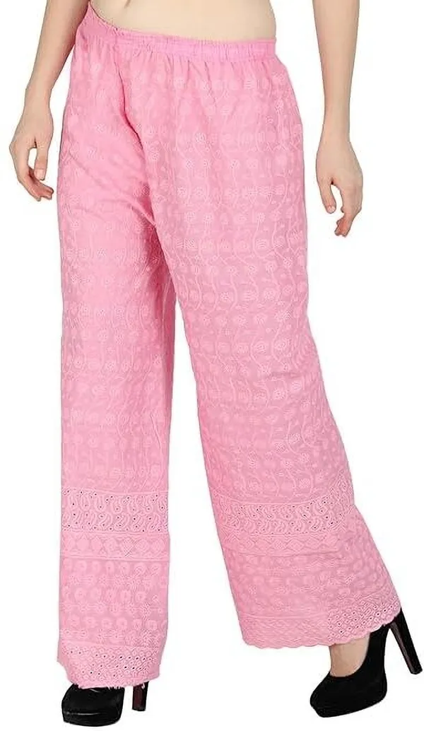 Pink_Regular_Casual_Cotton_Blend_Trouser_For_Women