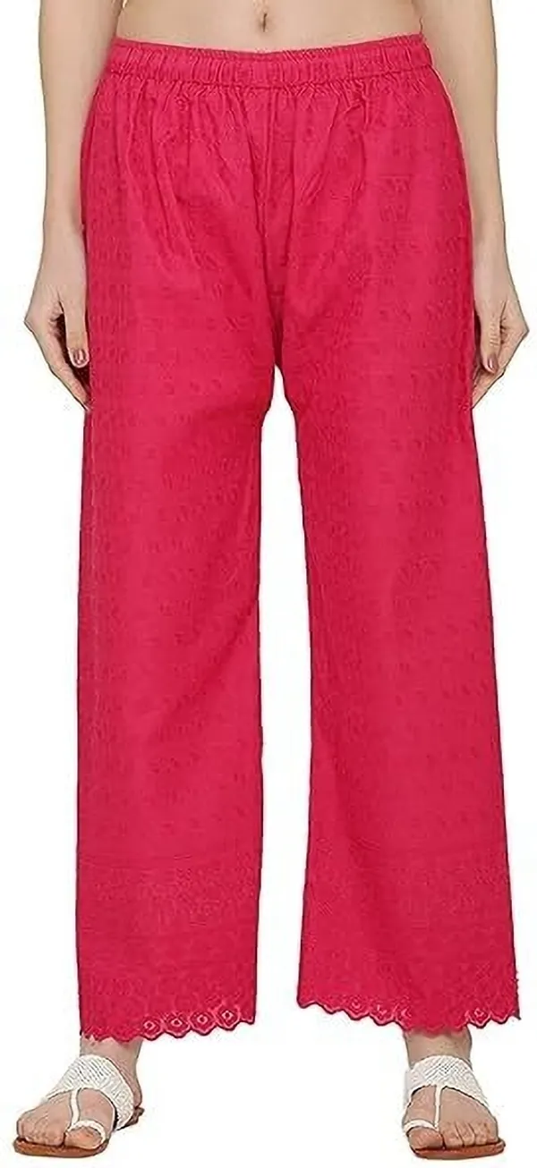 Red_Regular_Casual_Cotton_Blend_Trouser_For_Women