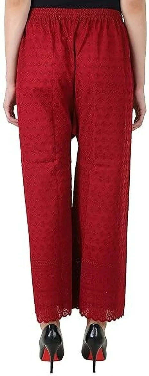 Maroon_Regular_Casual_Cotton_Blend_Trouser_For_Women