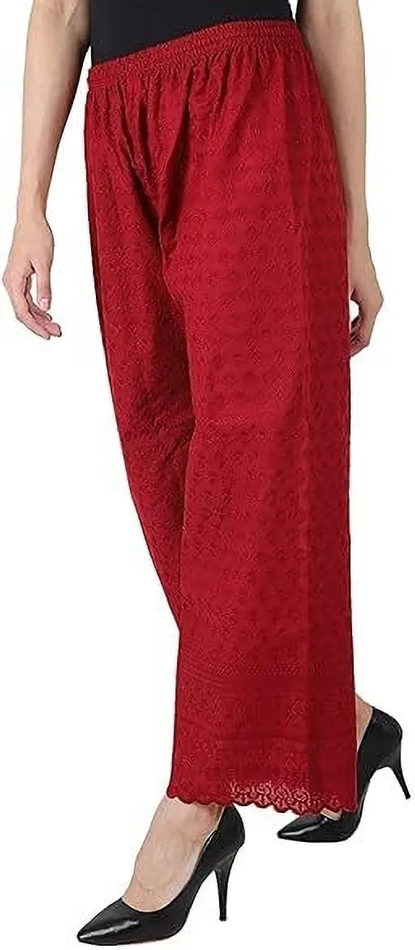 Maroon_Regular_Casual_Cotton_Blend_Trouser_For_Women