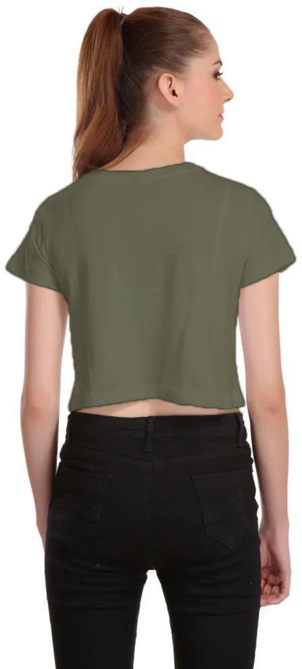 Green_Casual_Printed_Pure_Cotton_Crop_Top_For_Women