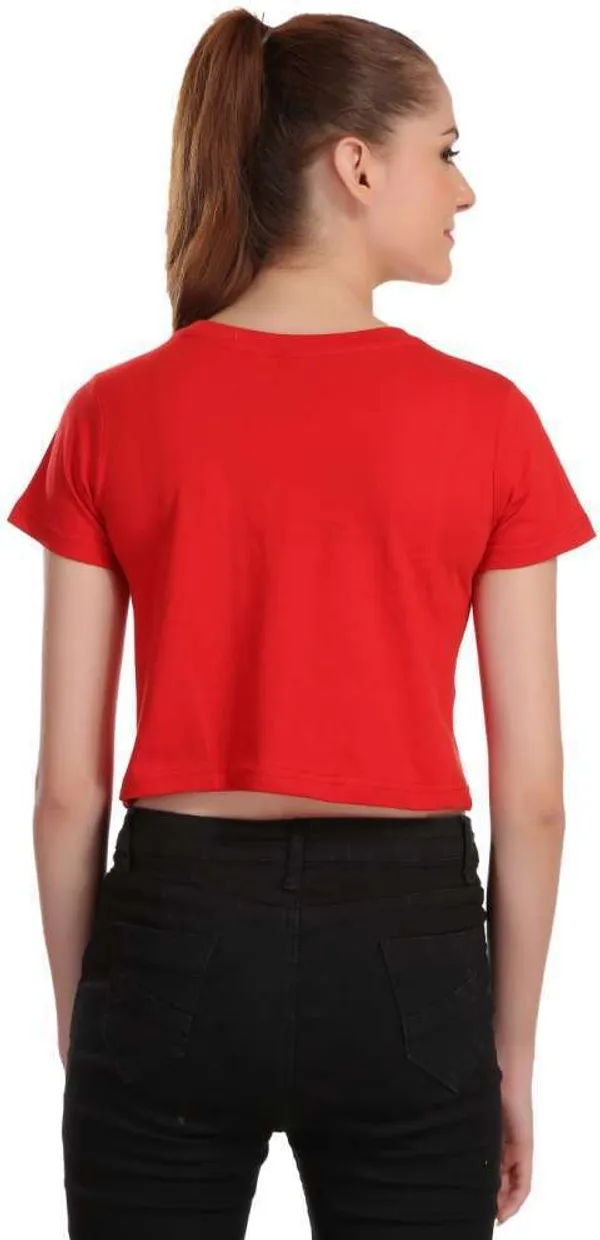 Red_Casual_Printed_Pure_Cotton_Crop_Top_For_Women