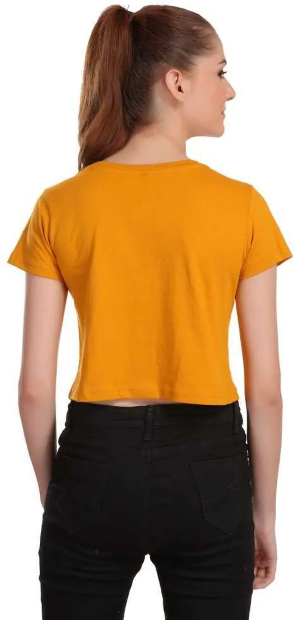 Orange_Casual_Printed_Pure_Cotton_Crop_Top_For_Women