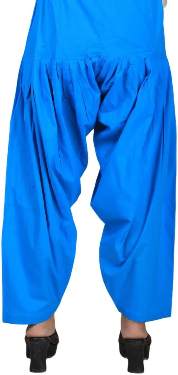 Blue_Regular_Pure_Cotton_Solid_Salwar_For_Women