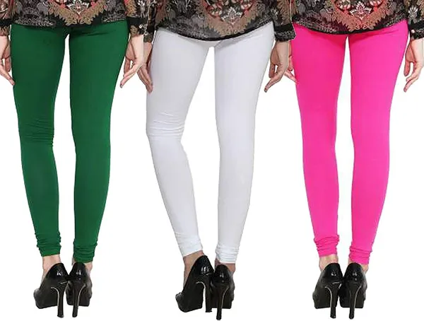 Multicolor_Silk_Blend_Solid_Casual_Ethnic_Wear_Leggings_For_Women_(Pack_Of_3)