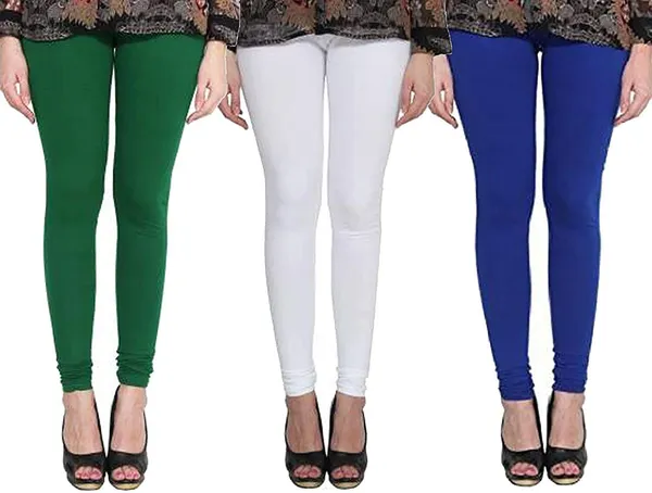 Multicolor_Silk_Blend_Solid_Casual_Ethnic_Wear_Leggings_For_Women_(Pack_Of_3)