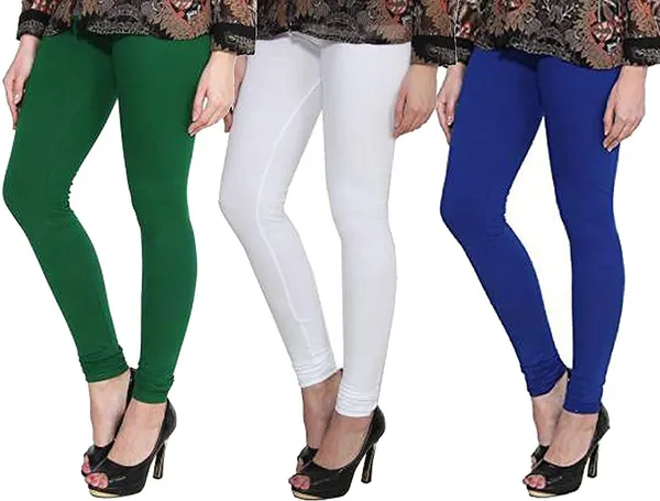 Multicolor_Silk_Blend_Solid_Casual_Ethnic_Wear_Leggings_For_Women_(Pack_Of_3)