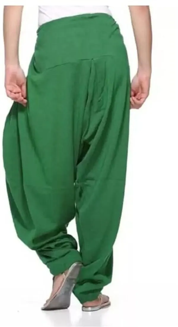 Green_Regular_Wool_Blend_Solid_Salwar_For_Women