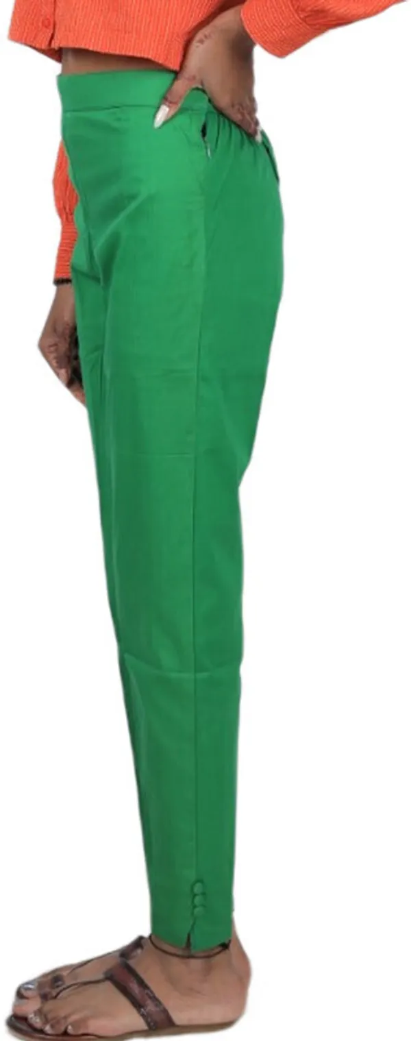 Green_Regular_Casual_Cotton_Blend_Trouser_For_Women