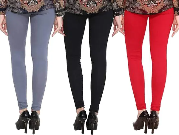 Multicolor_Silk_Blend_Solid_Casual_Ethnic_Wear_Leggings_For_Women_(Pack_Of_3)