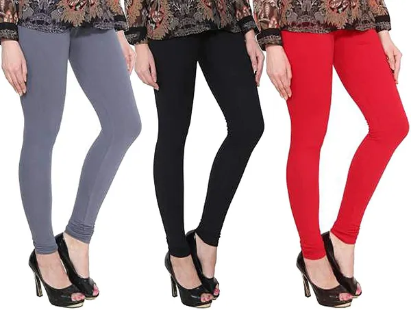 Multicolor_Silk_Blend_Solid_Casual_Ethnic_Wear_Leggings_For_Women_(Pack_Of_3)