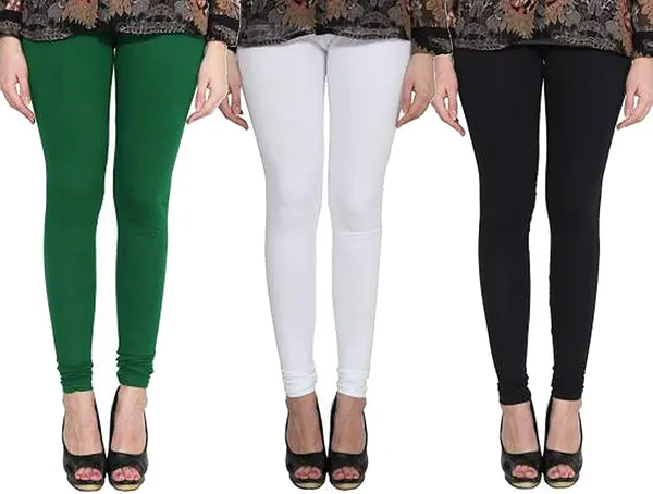 Multicolor_Silk_Blend_Solid_Casual_Ethnic_Wear_Leggings_For_Women_(Pack_Of_3)