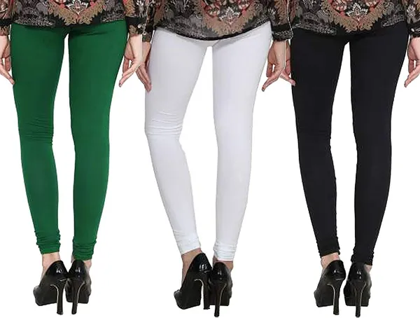 Multicolor_Silk_Blend_Solid_Casual_Ethnic_Wear_Leggings_For_Women_(Pack_Of_3)