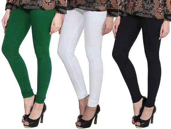 Multicolor_Silk_Blend_Solid_Casual_Ethnic_Wear_Leggings_For_Women_(Pack_Of_3)