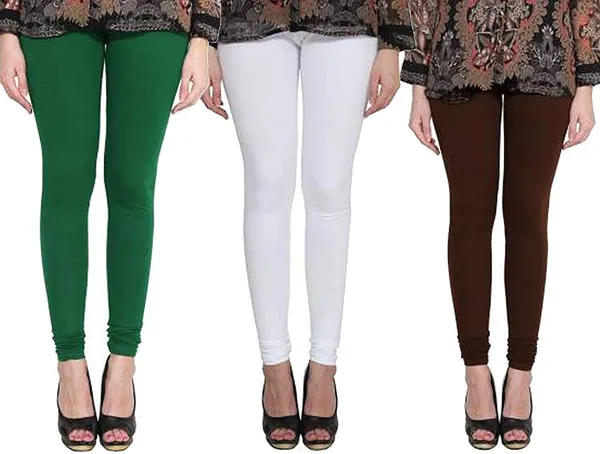 Multicolor_Silk_Blend_Solid_Casual_Ethnic_Wear_Leggings_For_Women_(Pack_Of_3)