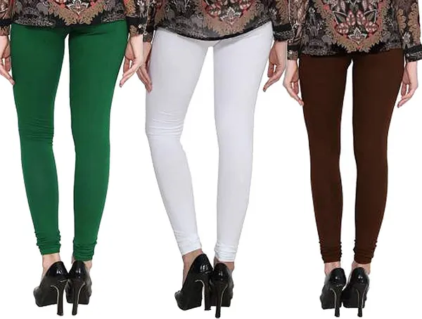 Multicolor_Silk_Blend_Solid_Casual_Ethnic_Wear_Leggings_For_Women_(Pack_Of_3)