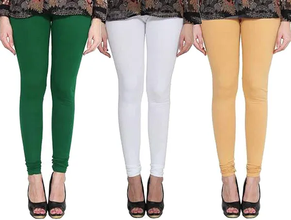 Multicolor_Silk_Blend_Solid_Casual_Ethnic_Wear_Leggings_For_Women_(Pack_Of_3)
