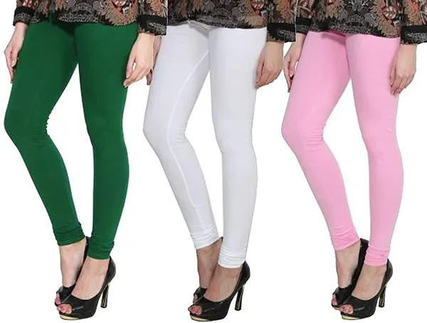 Multicolor_Silk_Blend_Solid_Casual_Ethnic_Wear_Leggings_For_Women_(Pack_Of_3)