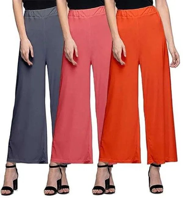 Grey_&_Pink_&_Orange_Regular_Casual_Lycra_Blend_Trouser_For_Women