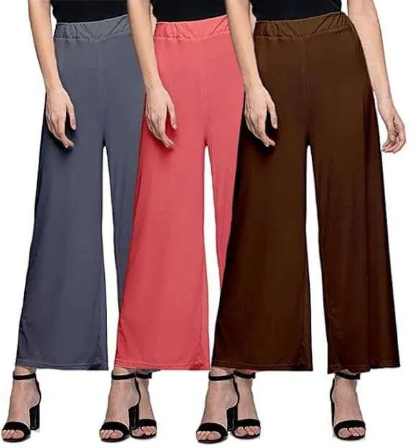 Grey_&_Pink_&_Brown_Regular_Casual_Lycra_Blend_Trouser_For_Women