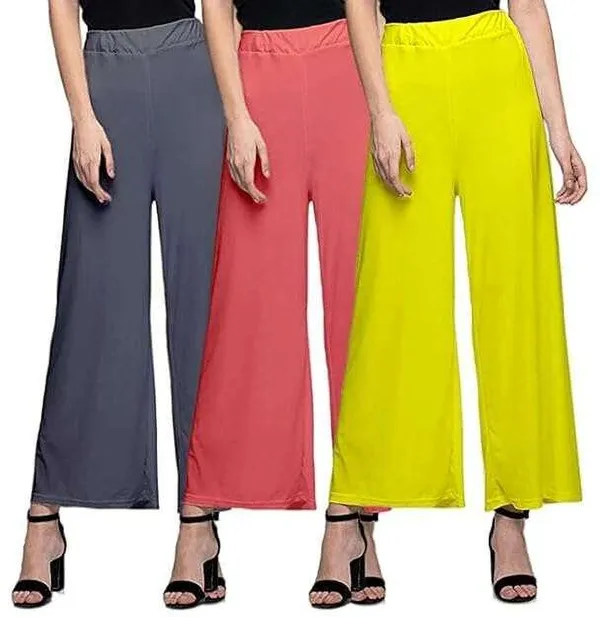 Grey_&_Pink_&_Yellow_Regular_Casual_Lycra_Blend_Trouser_For_Women