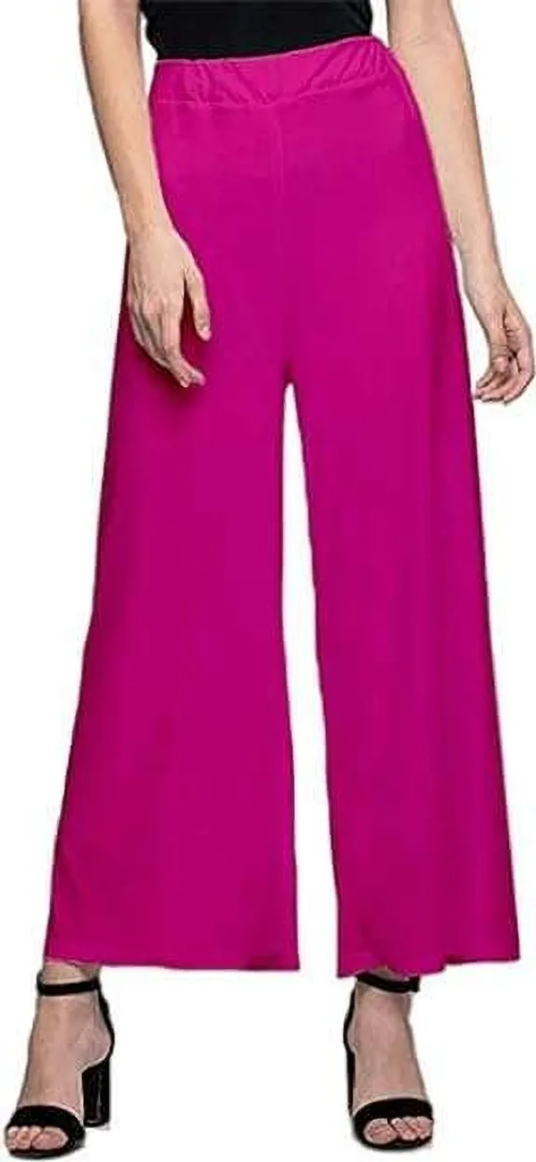 Pink_&_White_Regular_Casual_Lycra_Blend_Trouser_For_Women