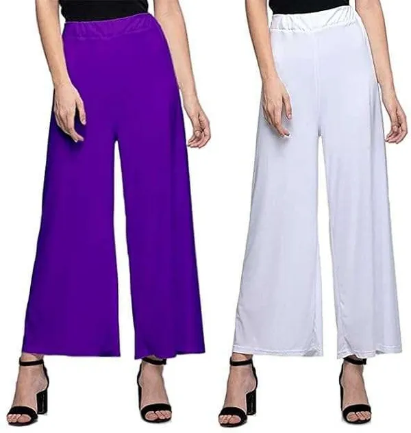 Purple_&_White_Regular_Casual_Lycra_Blend_Trouser_For_Women