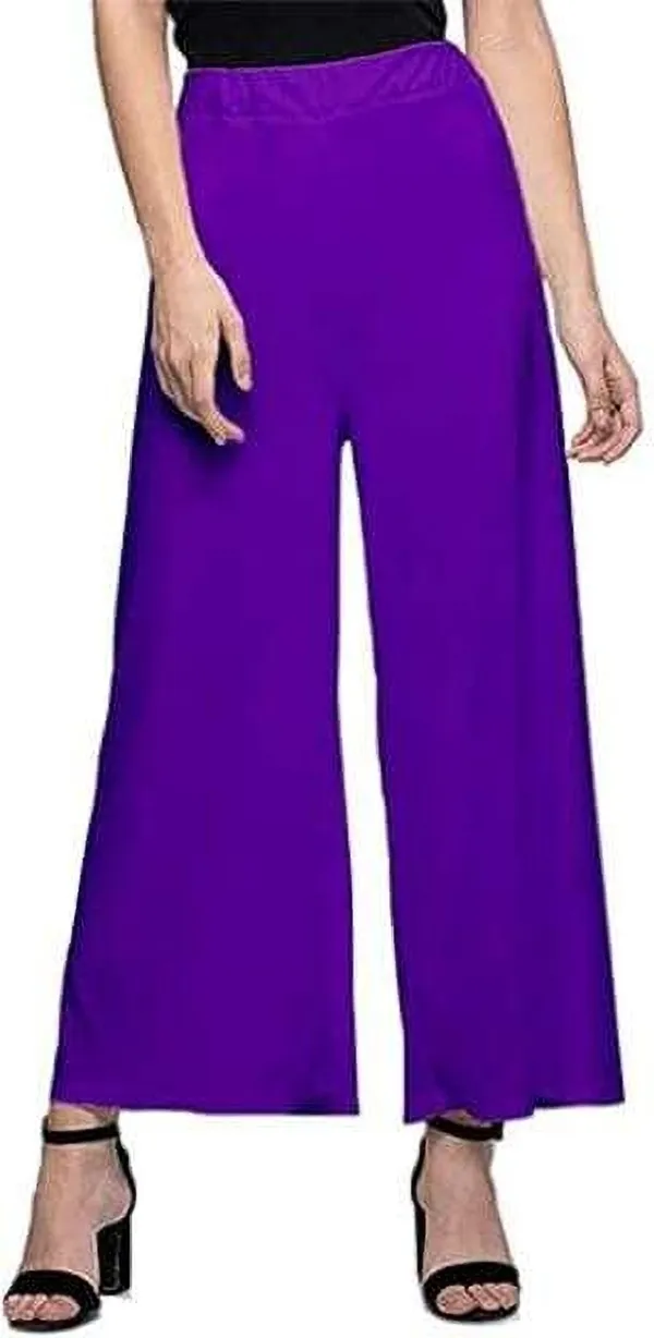 Purple_&_White_Regular_Casual_Lycra_Blend_Trouser_For_Women