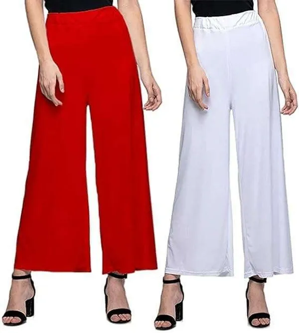 Red_&_White_Regular_Casual_Lycra_Blend_Trouser_For_Women