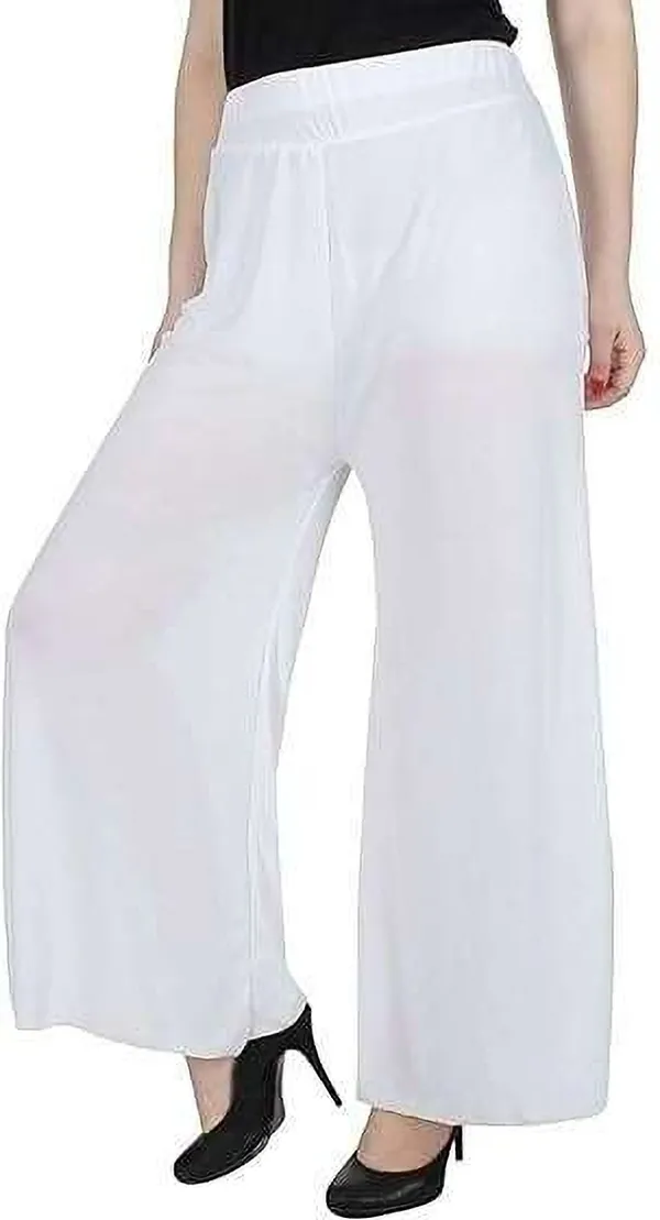 White_Regular_Casual_Lycra_Blend_Trouser_For_Women