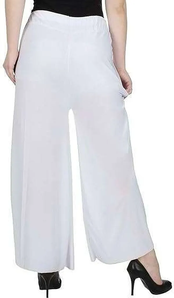 White_Regular_Casual_Lycra_Blend_Trouser_For_Women