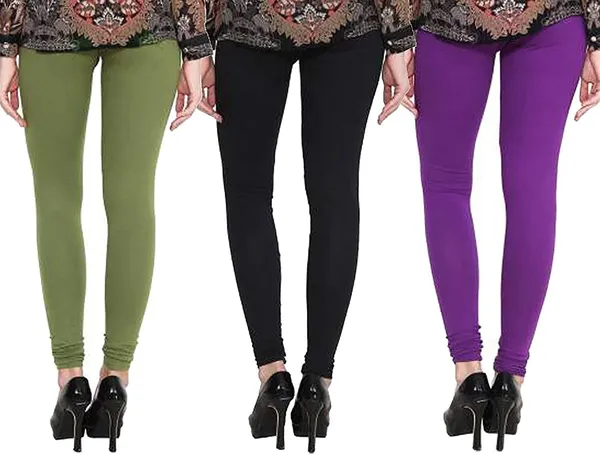 Black_&_Green_&_Purple_Silk_Blend_Solid_Casual_Ethnic_Wear_Leggings_For_Women_(Pack_Of_3)