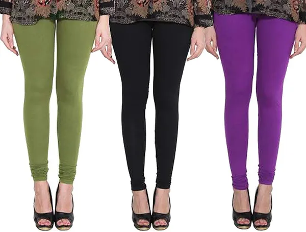 Black_&_Green_&_Purple_Silk_Blend_Solid_Casual_Ethnic_Wear_Leggings_For_Women_(Pack_Of_3)