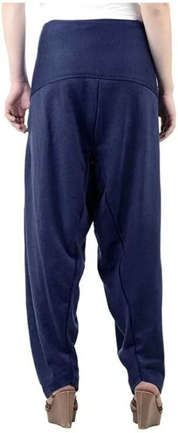Blue_Regular_Wool_Blend_Solid_Salwar_For_Women