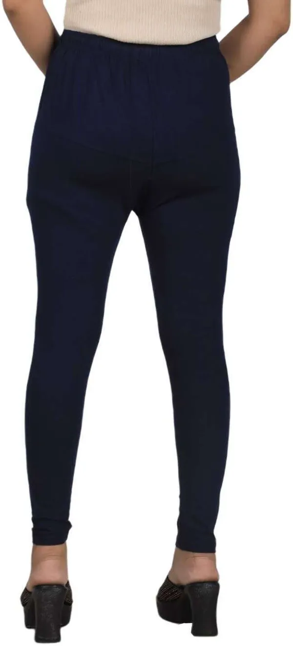 Dark_Blue_Cotton_Blend_Solid_Casual_Western_Wear_Leggings_For_Women