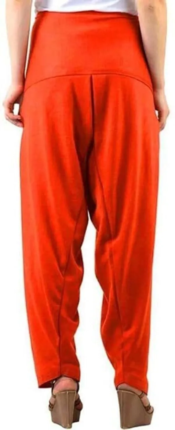 Orange_Regular_Wool_Blend_Solid_Salwar_For_Women