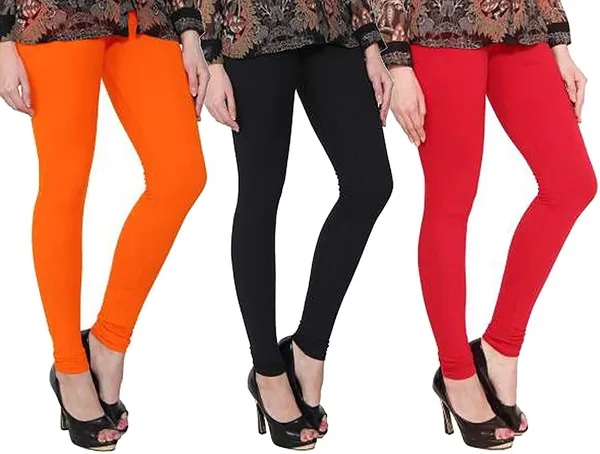 Black_&_Red_&_Orange_Silk_Blend_Solid_Casual_Ethnic_Wear_Leggings_For_Women_(Pack_Of_3)