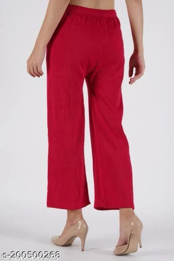 Red_Regular_Casual_Wool_Trouser_For_Women