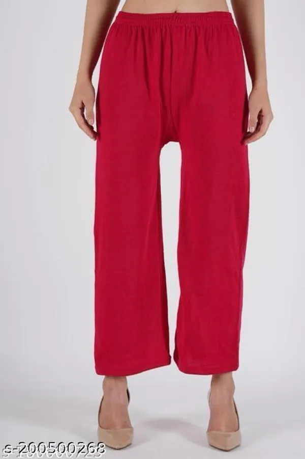 Red_Regular_Casual_Wool_Trouser_For_Women